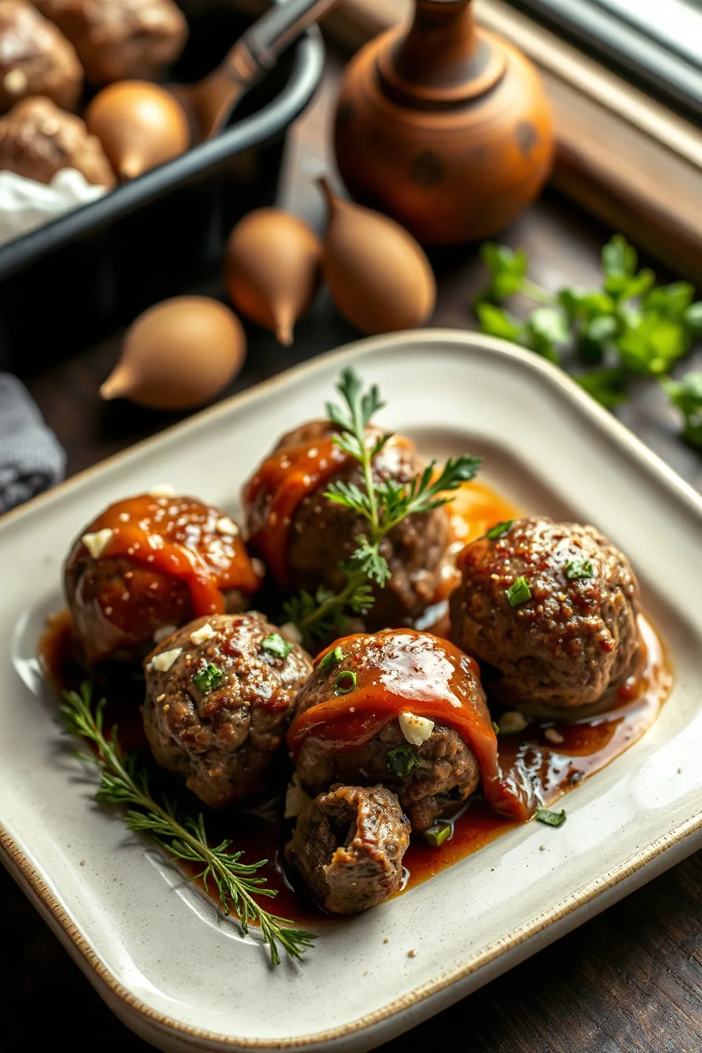 Baked Lamb Meatballs Recipe