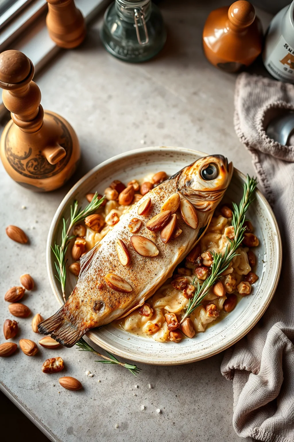 Baked Trout with Almonds Recipe
