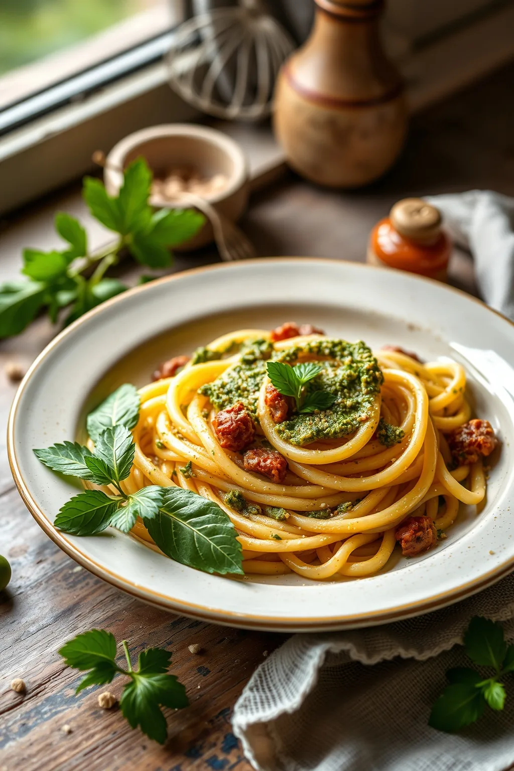 Busiate with Pesto Trapanese Recipe