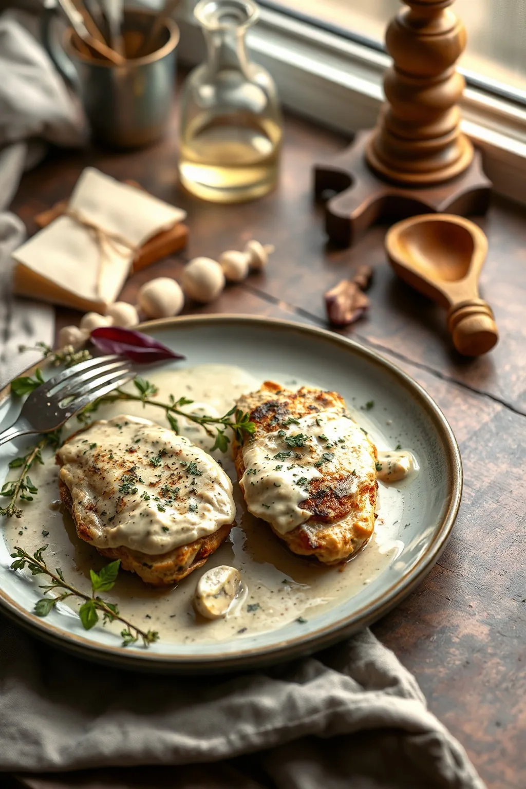 Creamy Garlic Gorgonzola Chicken Recipe
