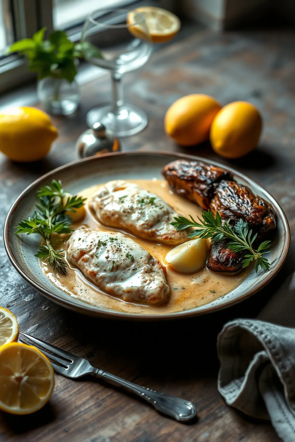 Creamy Garlic Lemon Chicken Recipe