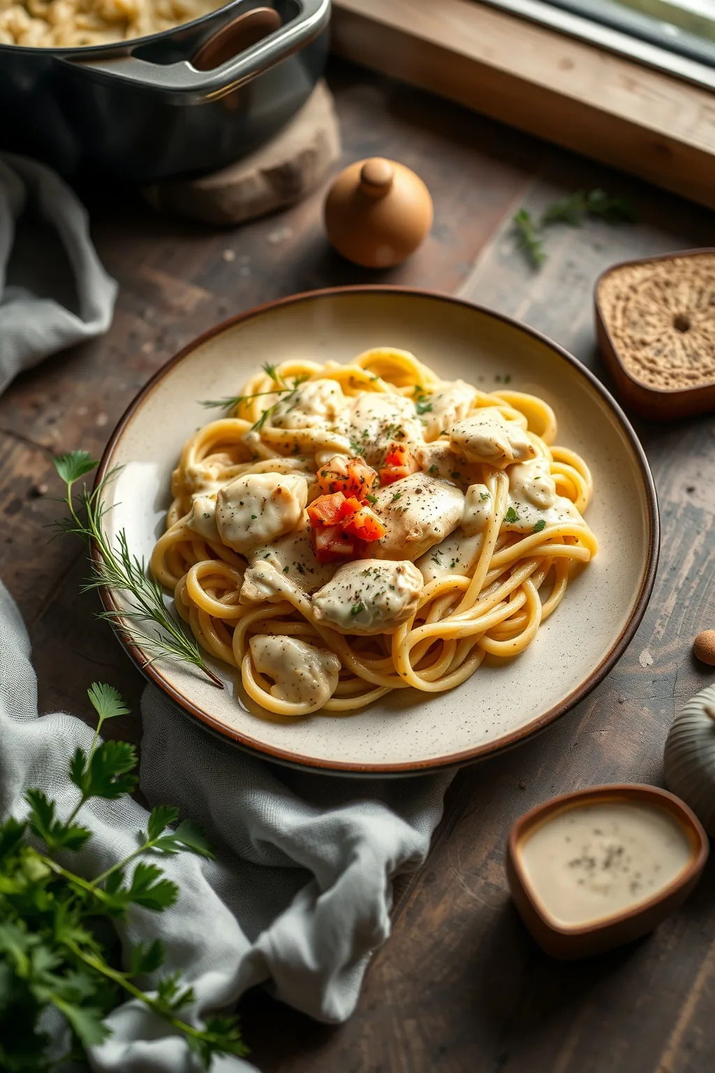 Easy One Pot Chicken Alfredo Recipe