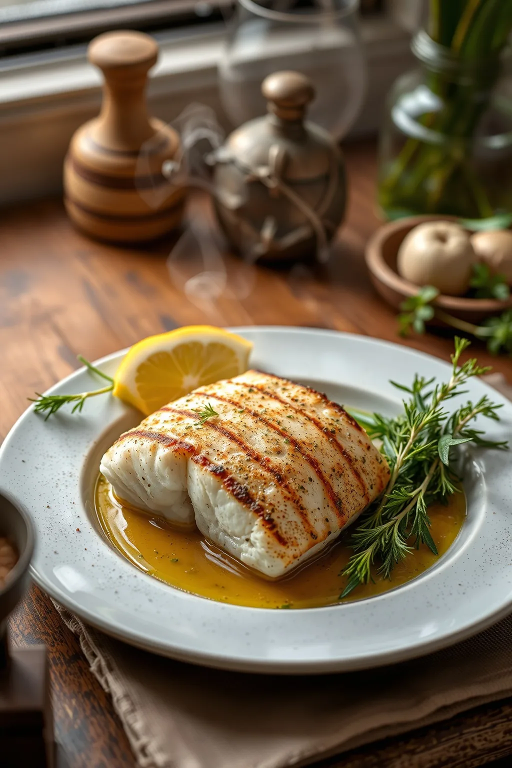 Grilled Halibut with Herbs Recipe