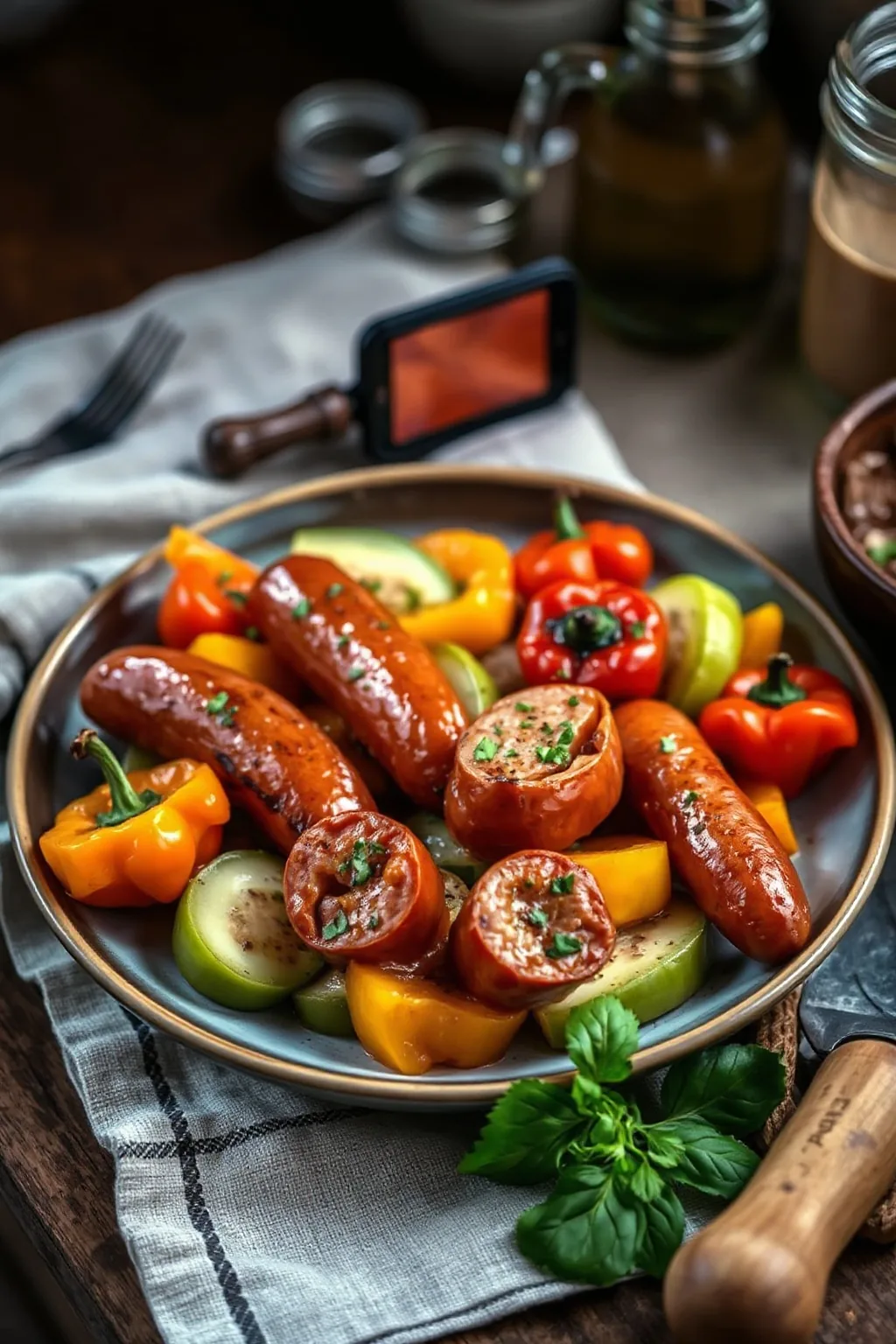 Grilled Sausage and Peppers Recipe