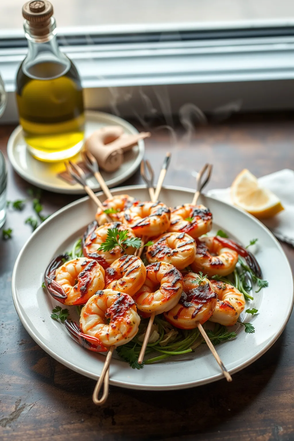 Grilled Shrimp Scampi Skewers Recipe