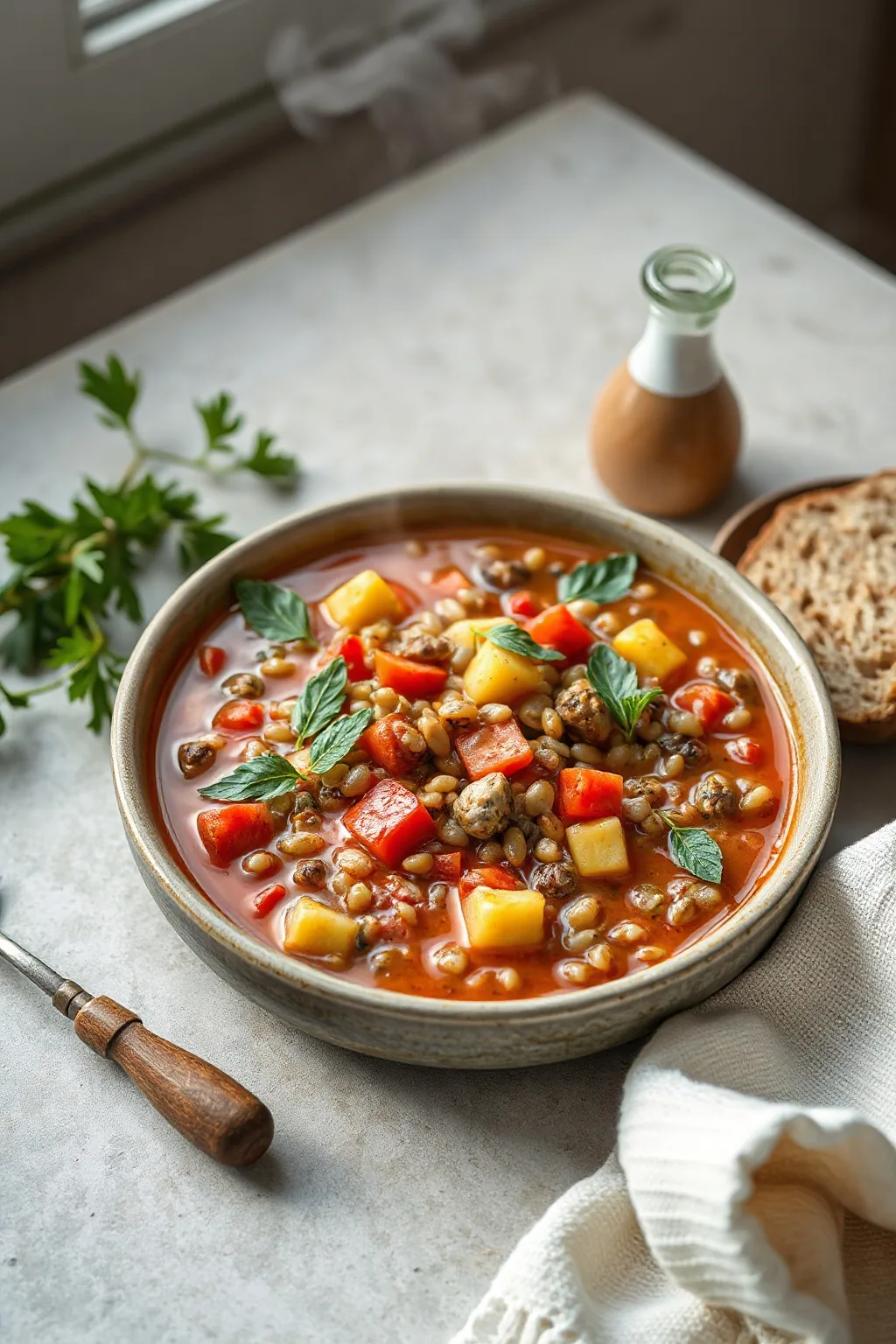 Italian Barley And Vegetable Soup Recipe