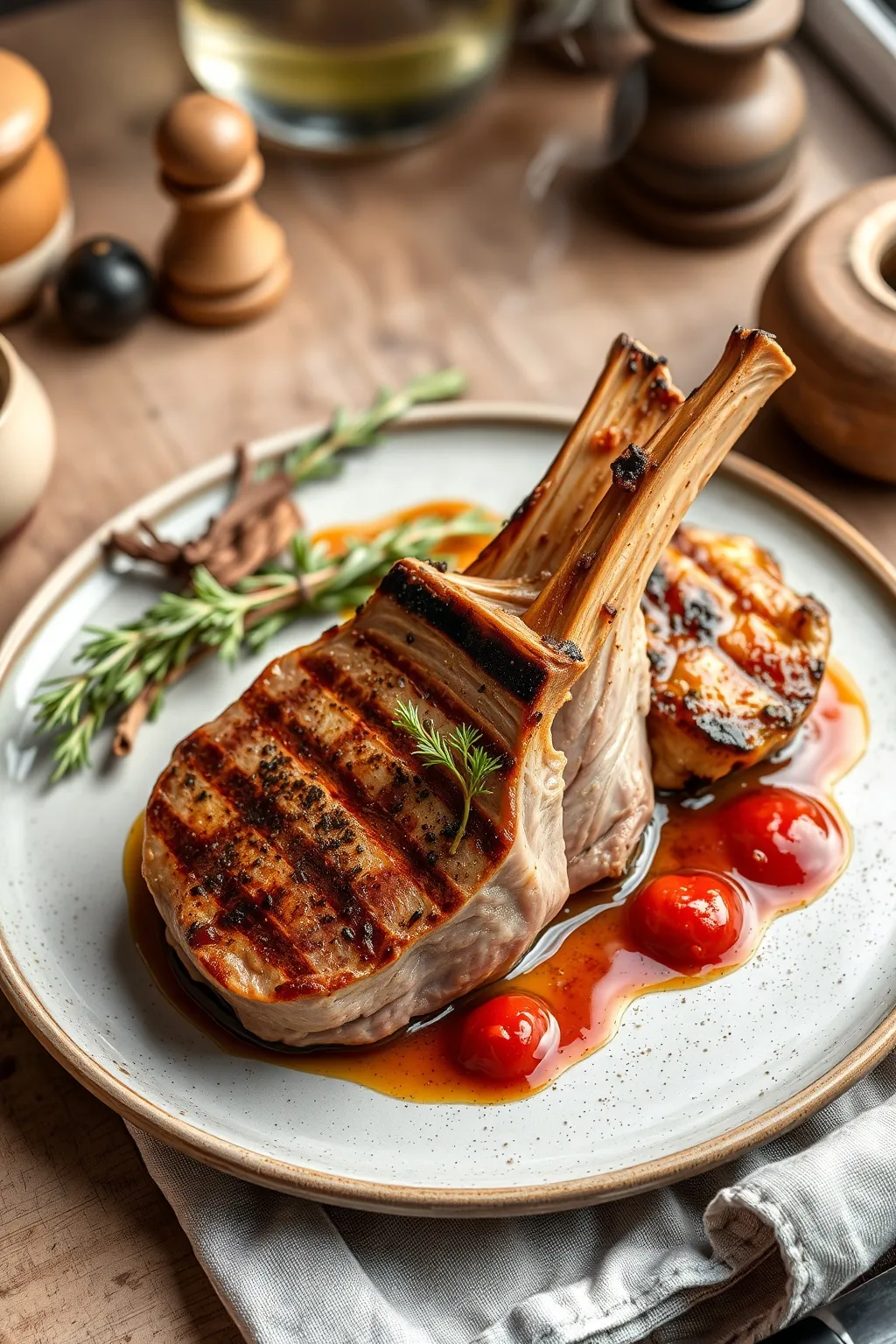 Italian Grilled Veal Chops Recipe