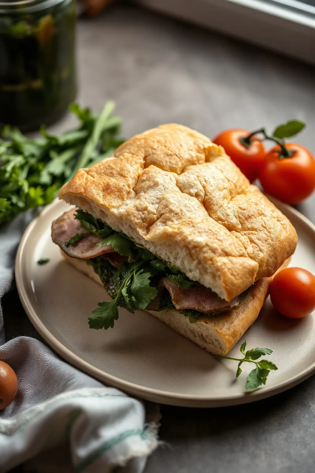 Porchetta and Salsa Verde Sandwich Recipe