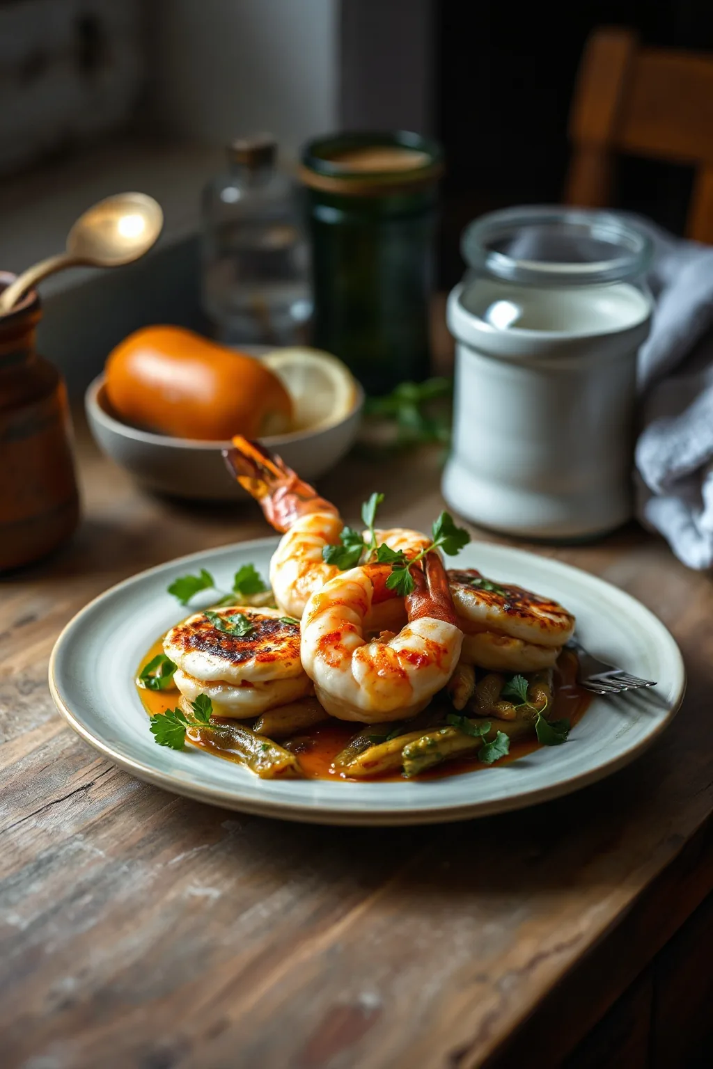 Scampi Stuffed Shrimp Recipe