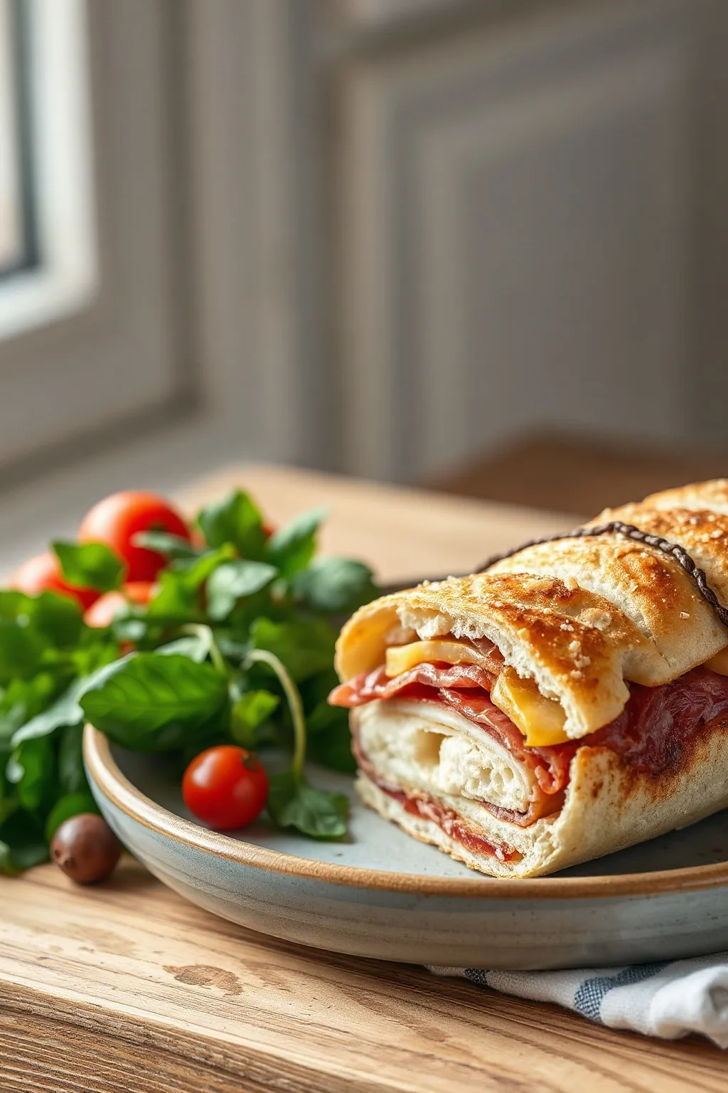 Squacquerone and Prosciutto Piadina Recipe