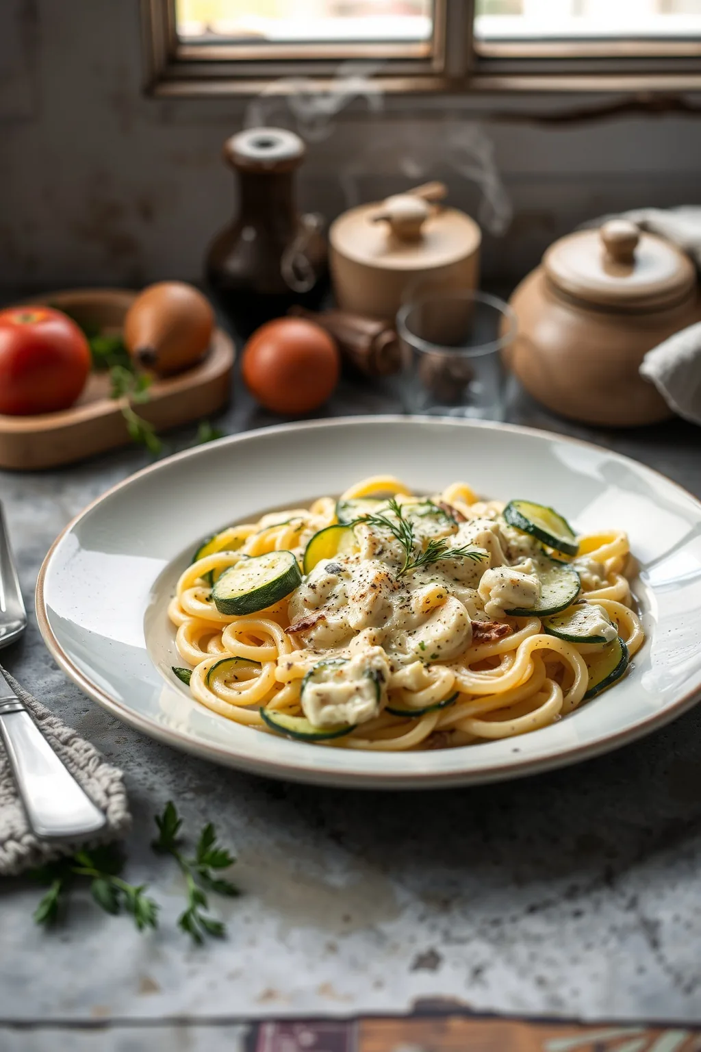 Zucchini Alfredo Recipe
